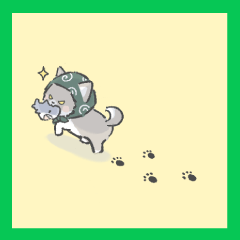 （スタンプの種類）4.（逃げ足）