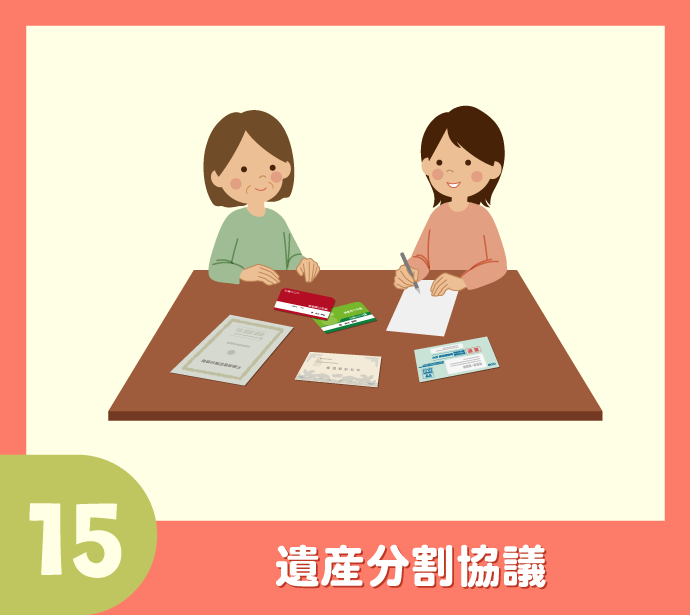 〈相続手続き20のステップ〉15.遺産分割協議