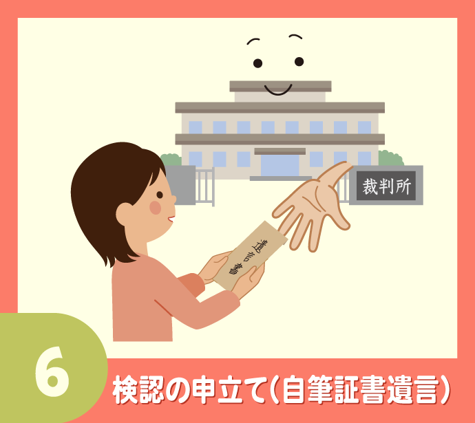 〈相続手続き20のステップ〉6.検認の申立て（自筆証書遺言）