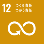 2030年の達成を目指す持続可能な開発目標（SDGs）１２）つくる責任つかう責任