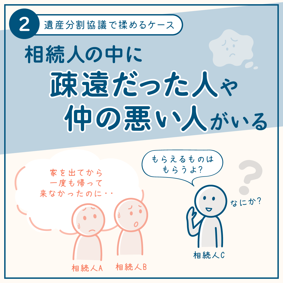 相続手続きで揉めるケース2