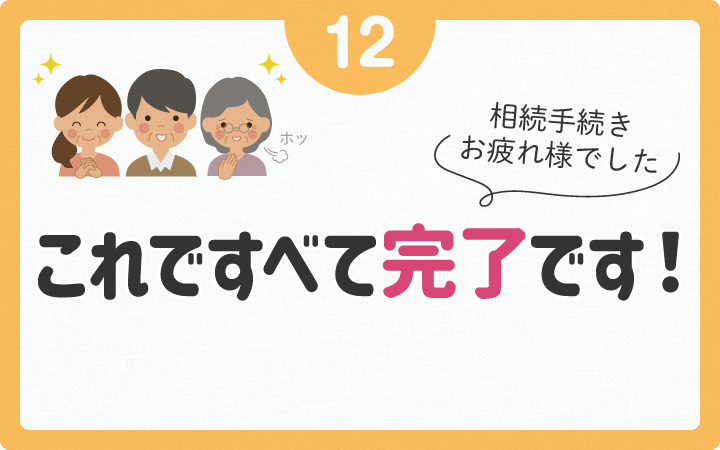 これですべて完了！