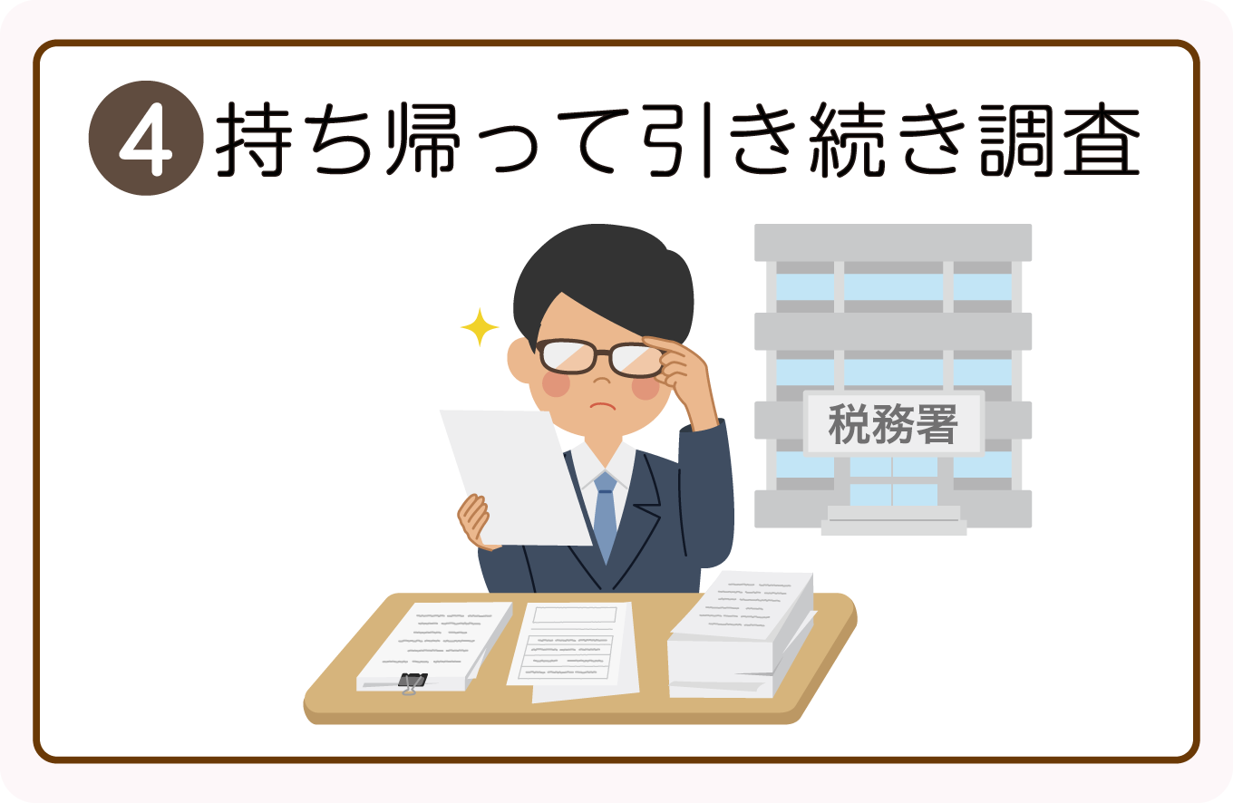 持ち帰って引き続き調査
